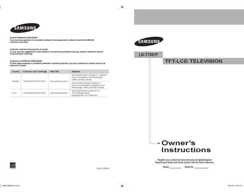 Samsung LN-T7081F User manual