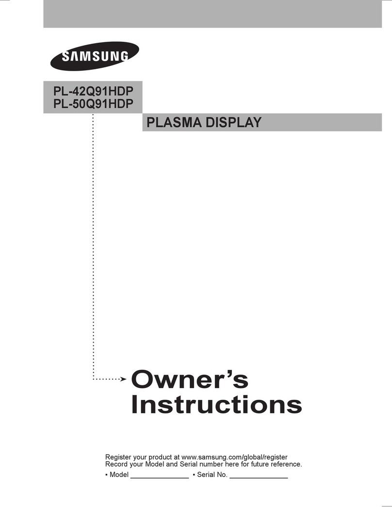 Samsung PL-42Q91HDP User manual