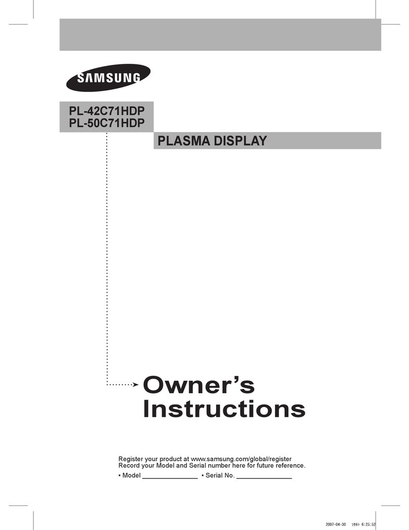 Samsung PL-42C71HDP User manual