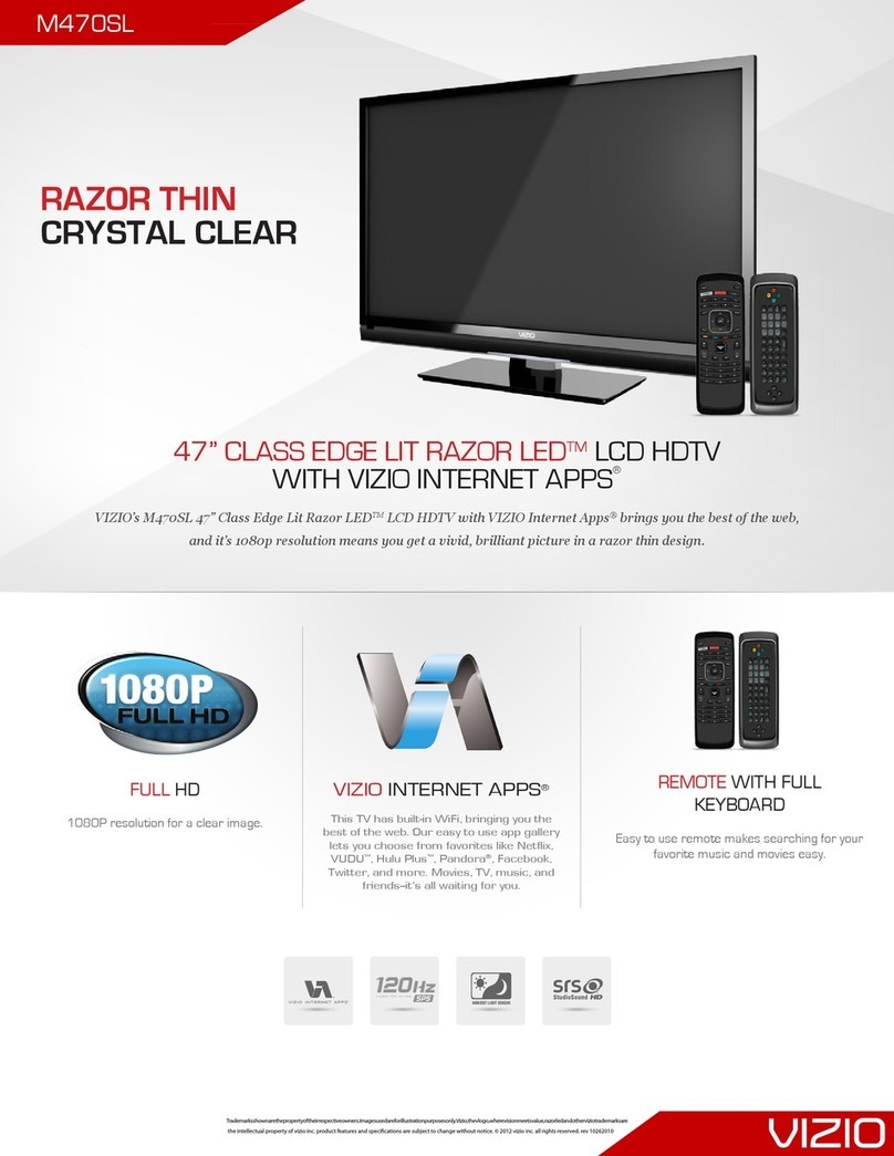 Vizio M470SL User manual