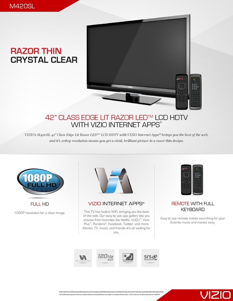 Vizio M420SL datasheet