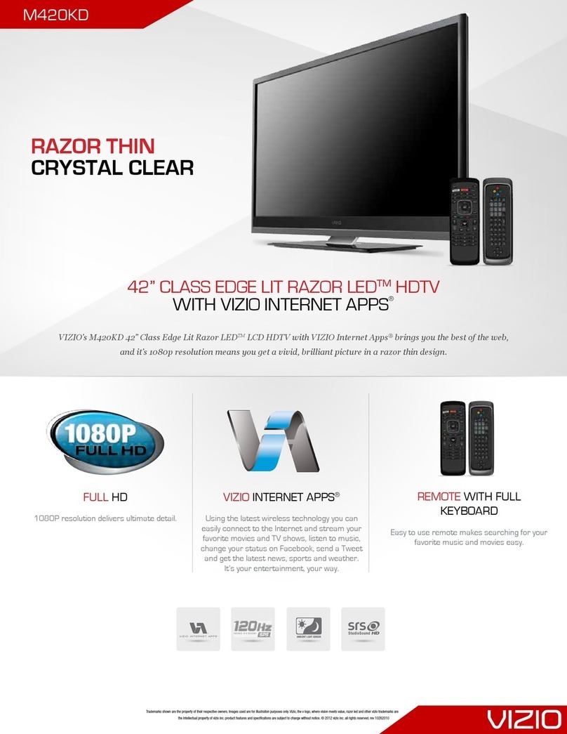 Vizio M420KD User manual