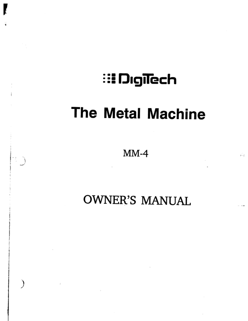 digi-tech METALMACHINE User manual