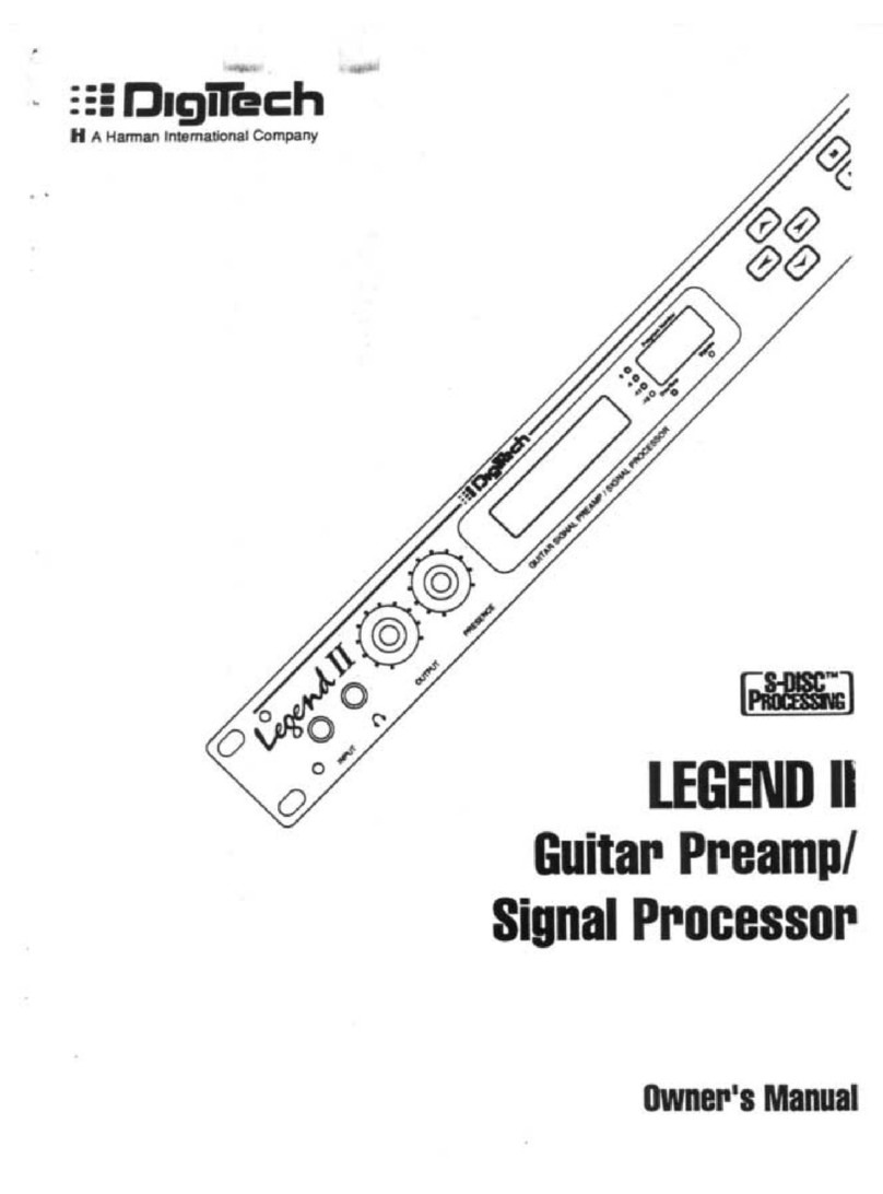 digi-tech LEGENDII User manual