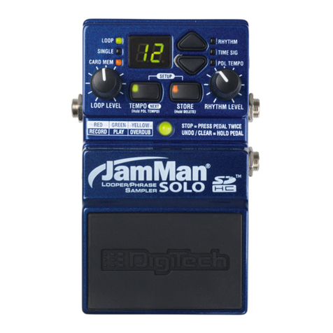 digi-tech JamMan Solo User manual