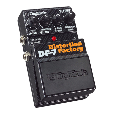 digi-tech Distortion Factory DF-7 User manual digi-tech Distortion Factory DF-7 User manual