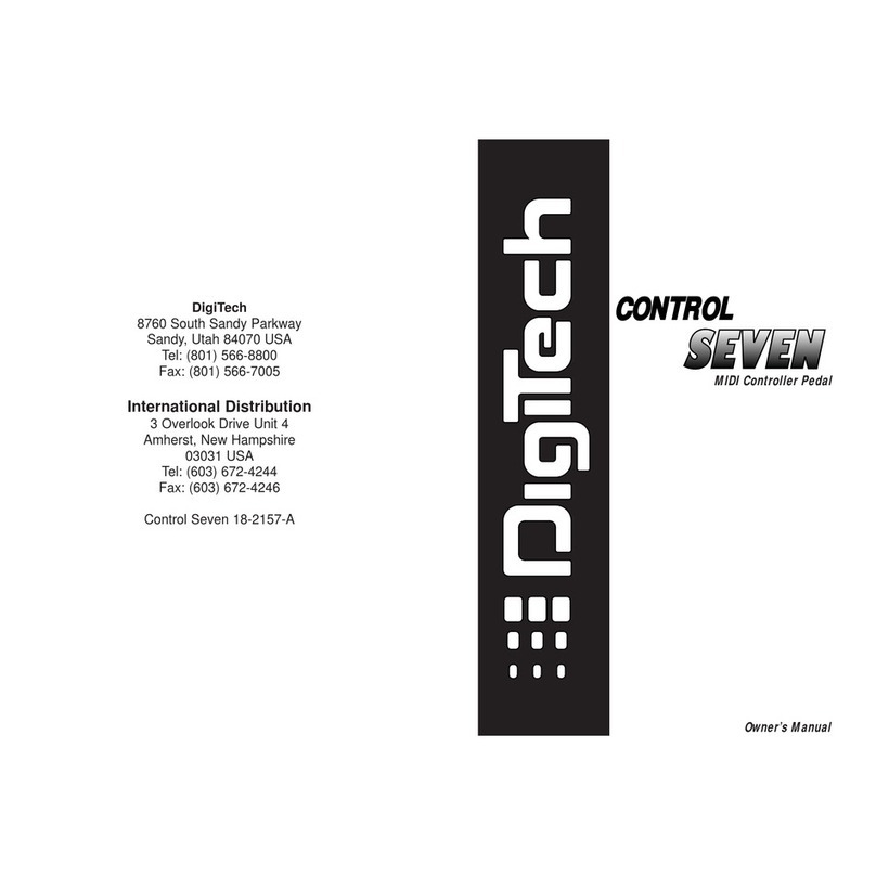 digi-tech Control Seven User manual digi-tech Control Seven User manual