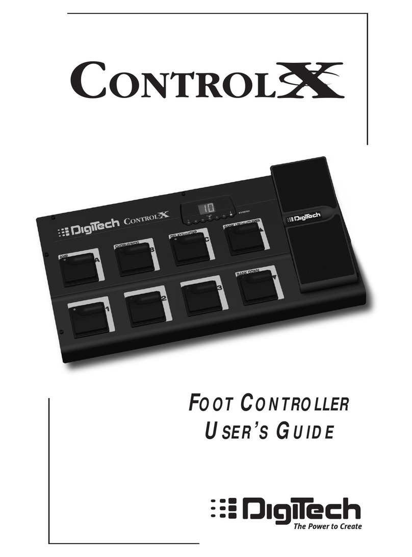 digi-tech CONTROL X User manual