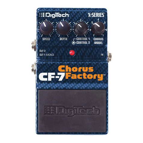 digi-tech Chorus Factory CF-7 owner's manual