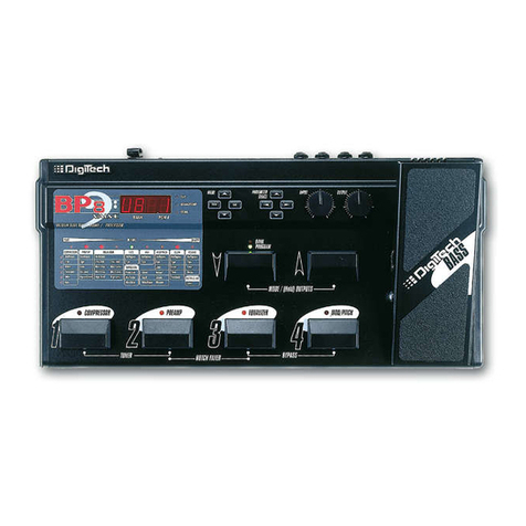 digi-tech BP-8 Valve user guide