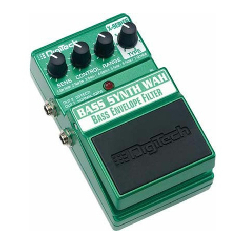 digi-tech BASS SYNTH WAH User manual digi-tech BASS SYNTH WAH User manual
