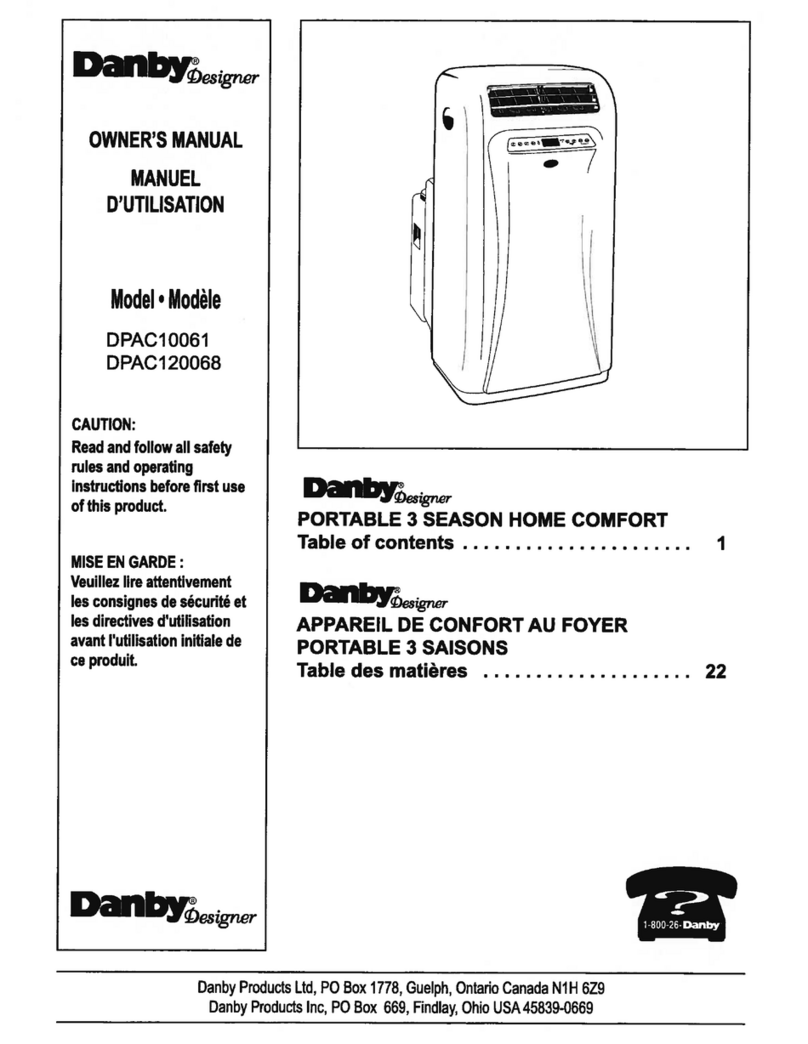 Danby Designer DPAC10061 User manual Danby Designer DPAC10061 User manual