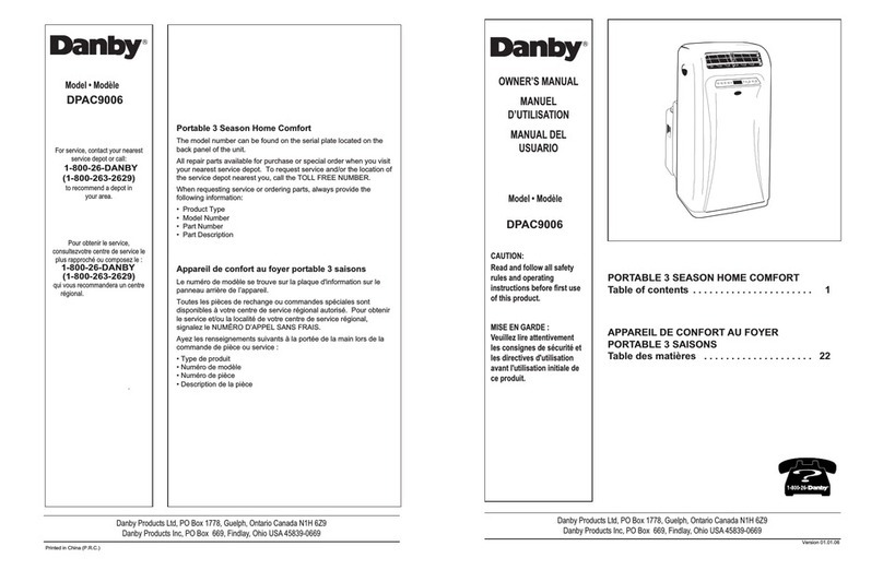 Danby DPAC9006 User manual