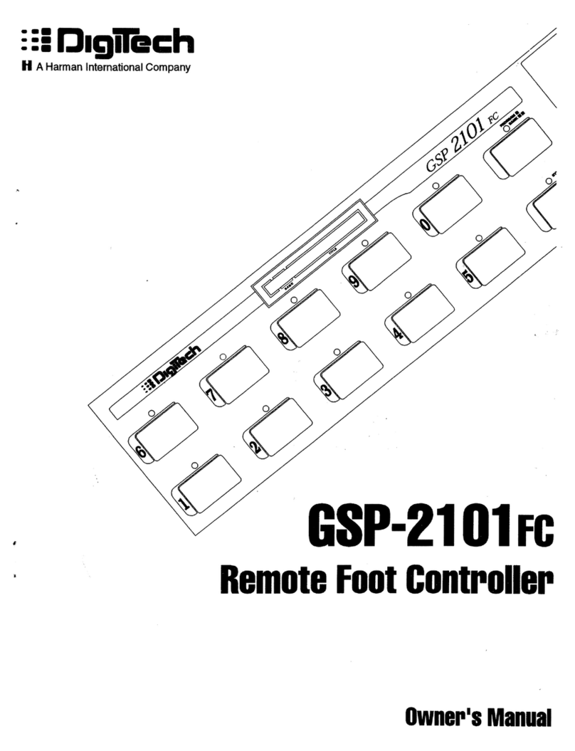 digi-tech GSP-2101fc owner's manual
