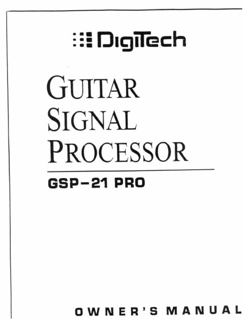 digi-tech GSP-21PRO User manual digi-tech GSP-21PRO User manual