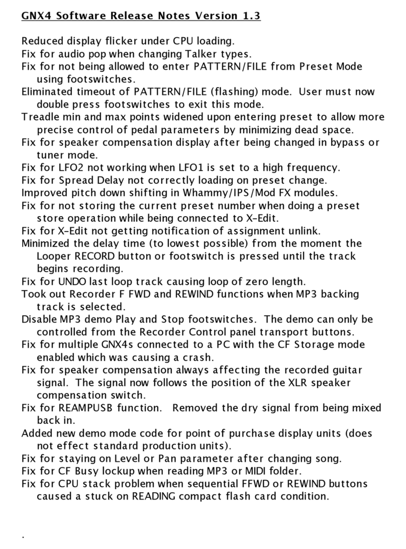 digi-tech GNX4 Instruction Manual digi-tech GNX4 Instruction Manual