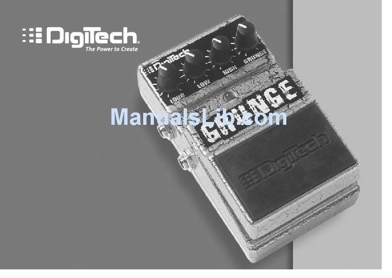 digi-tech GRUNGE User manual