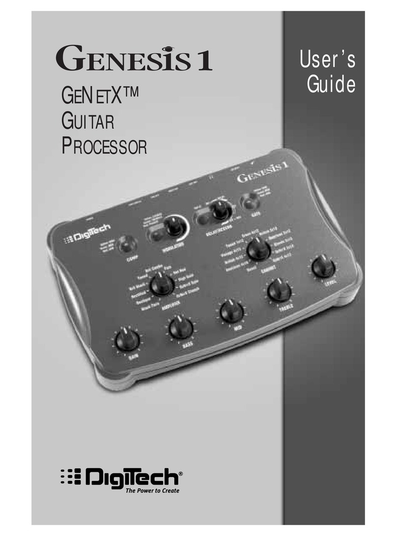 digi-tech Genesis 1 User manual
