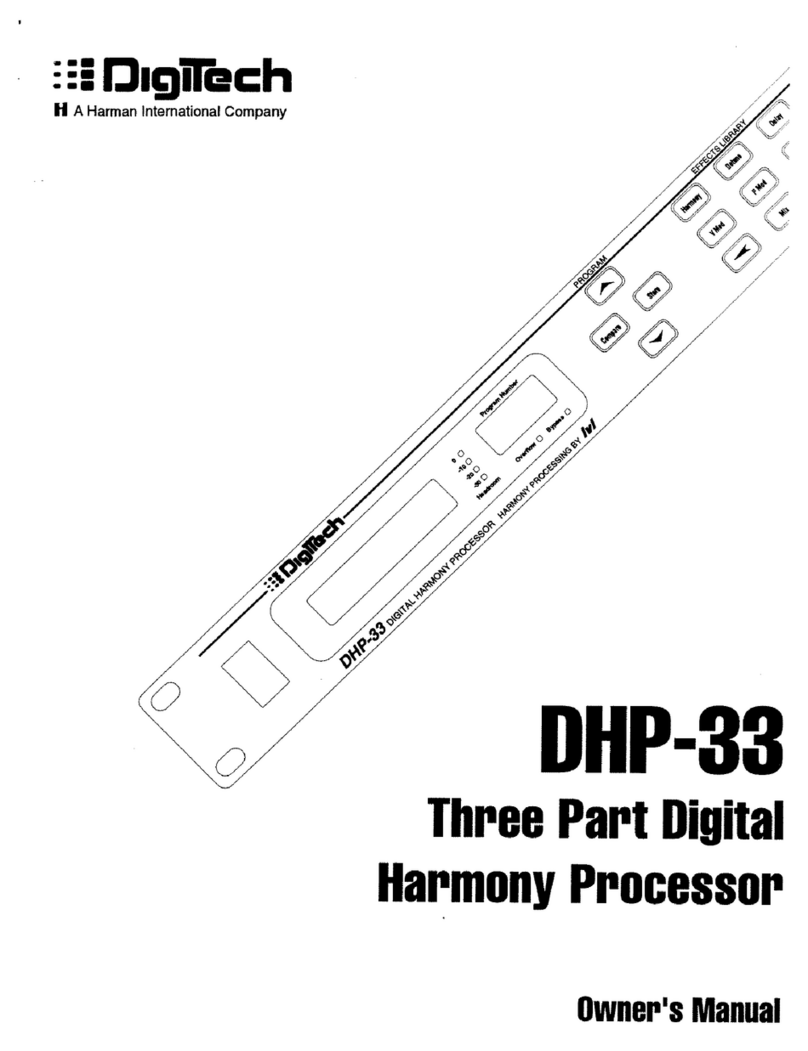 digi-tech DHP-33 owner's manual
