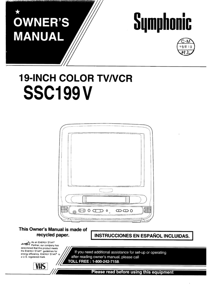 Symphonic SSC199V User manual