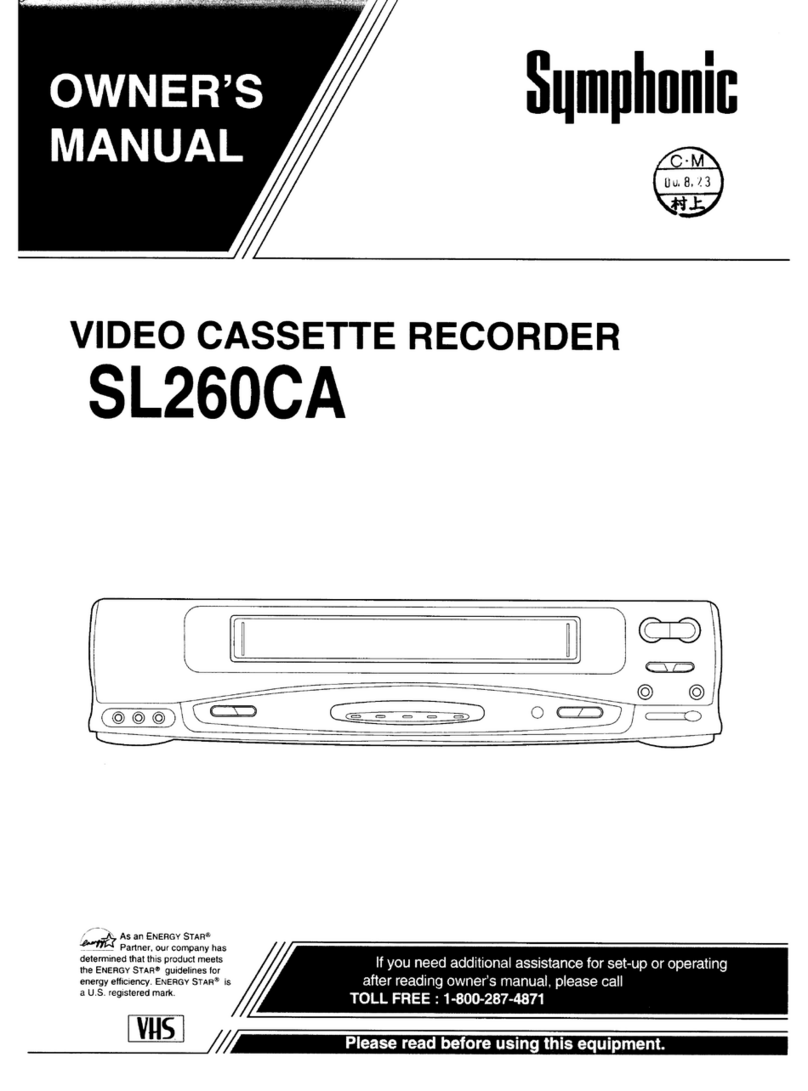 Symphonic SL260CA User manual
