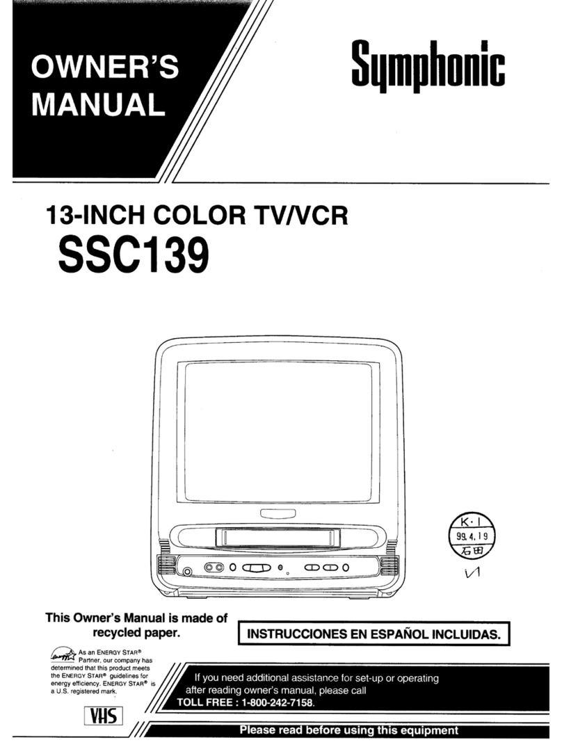 Symphonic SSC139 User manual Symphonic SSC139 User manual