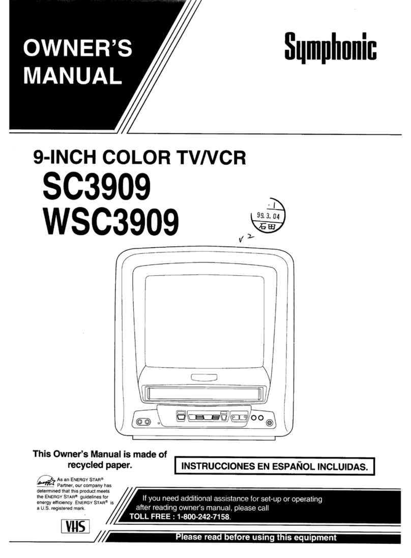 Symphonic WSC3909 owner's manual