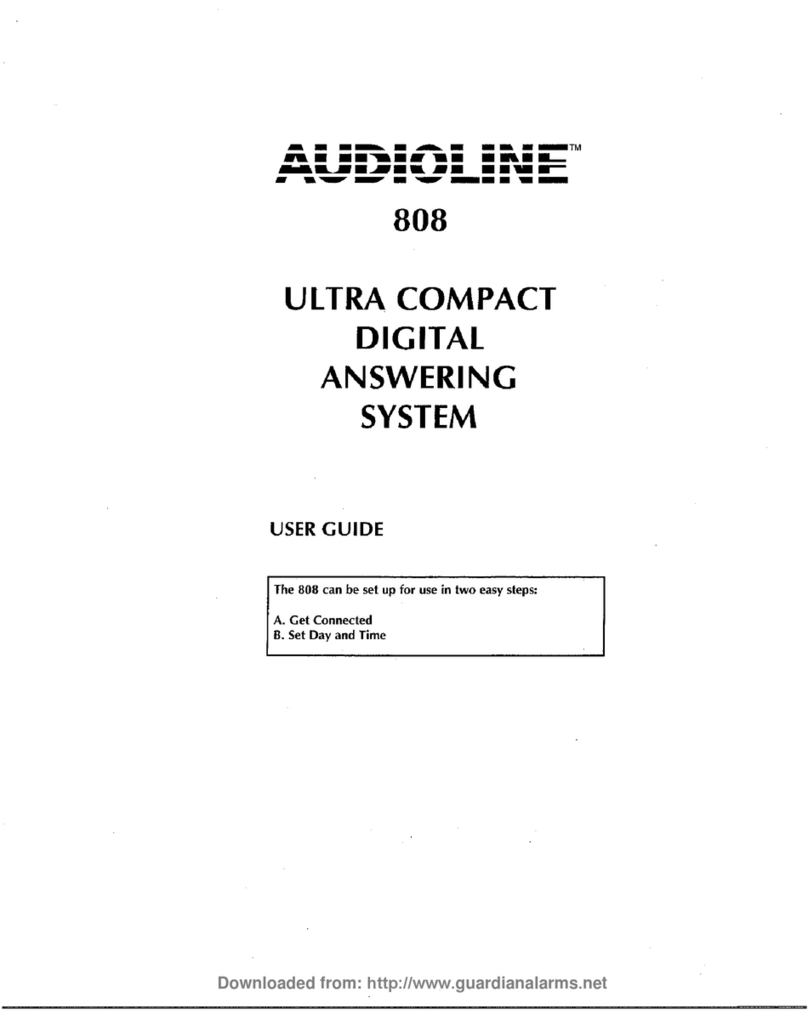 AUDIOLINE 808 User manual AUDIOLINE 808 User manual