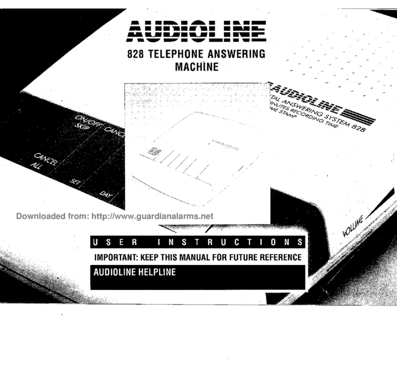 AUDIOLINE 828 User manual