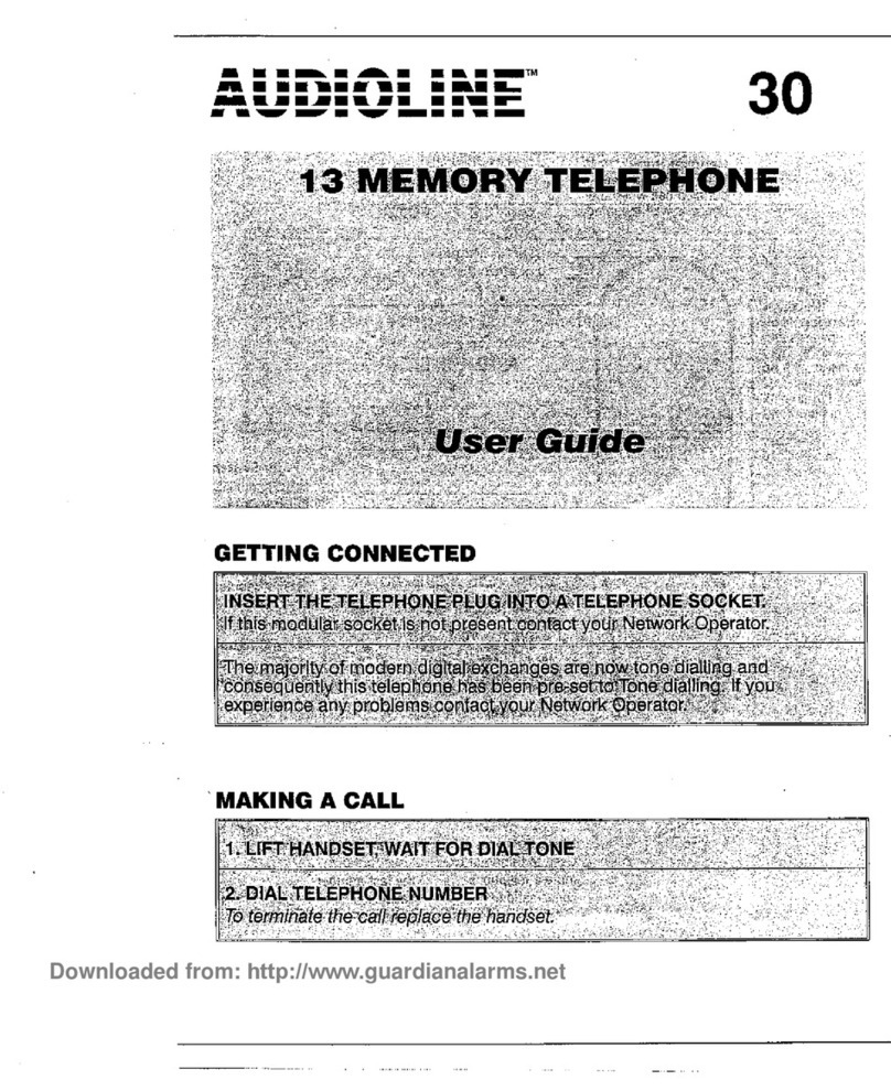 AUDIOLINE 30 user guide
