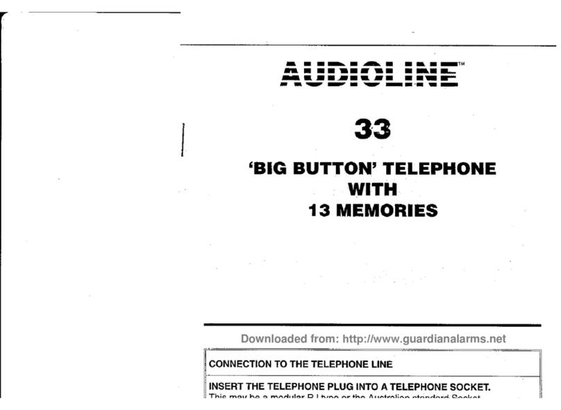 AUDIOLINE 33 manual