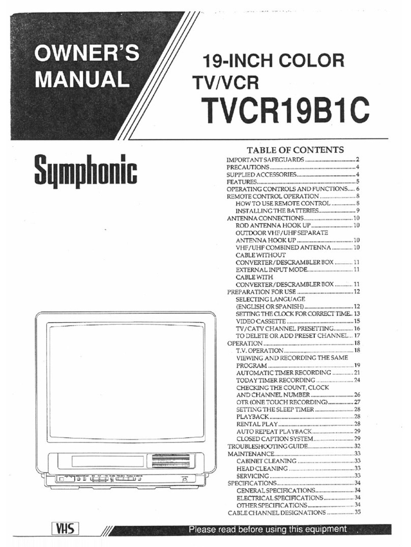 Symphonic TVCR19B1C User manual Symphonic TVCR19B1C User manual