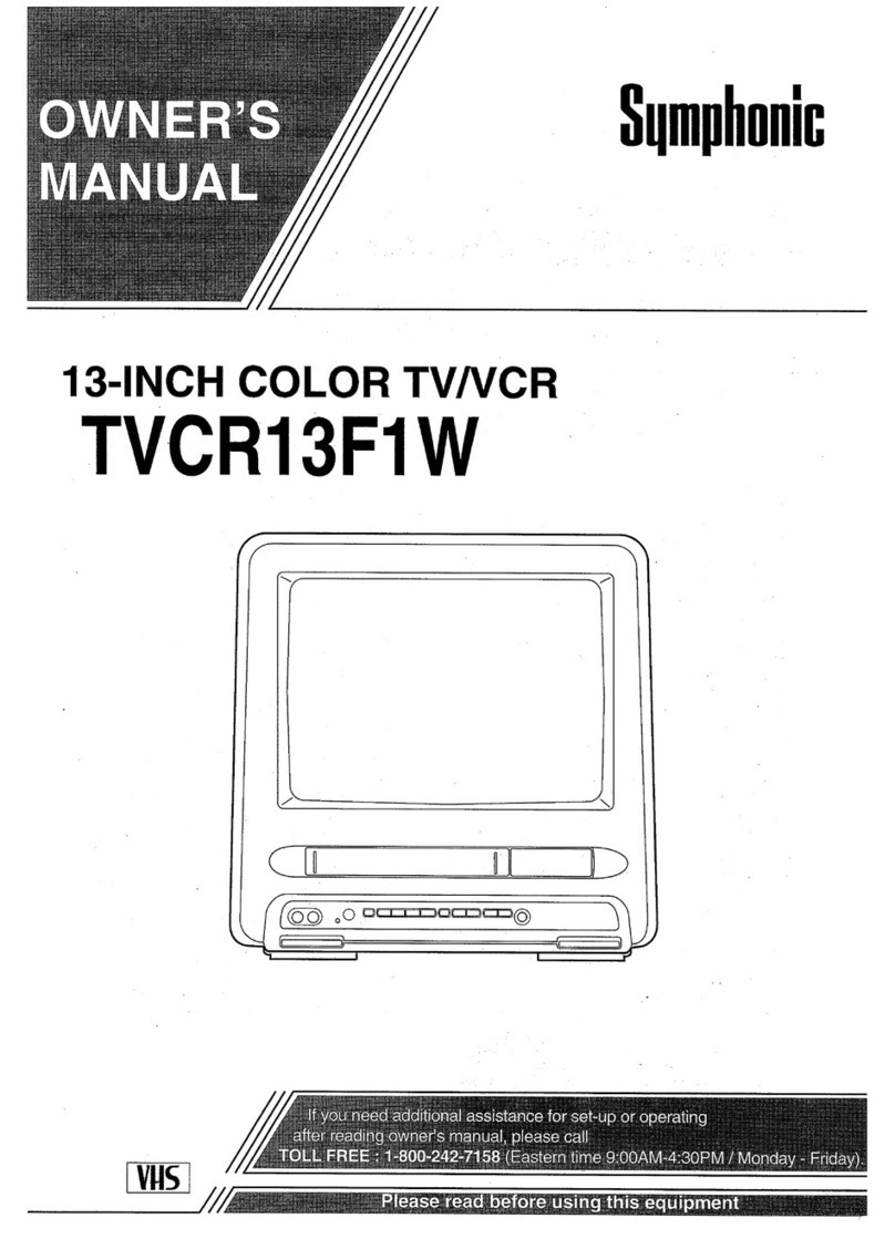 Symphonic TVCR13F1W User manual Symphonic TVCR13F1W User manual