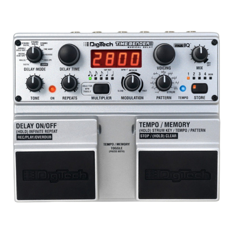 digi-tech TIME BENDER User manual