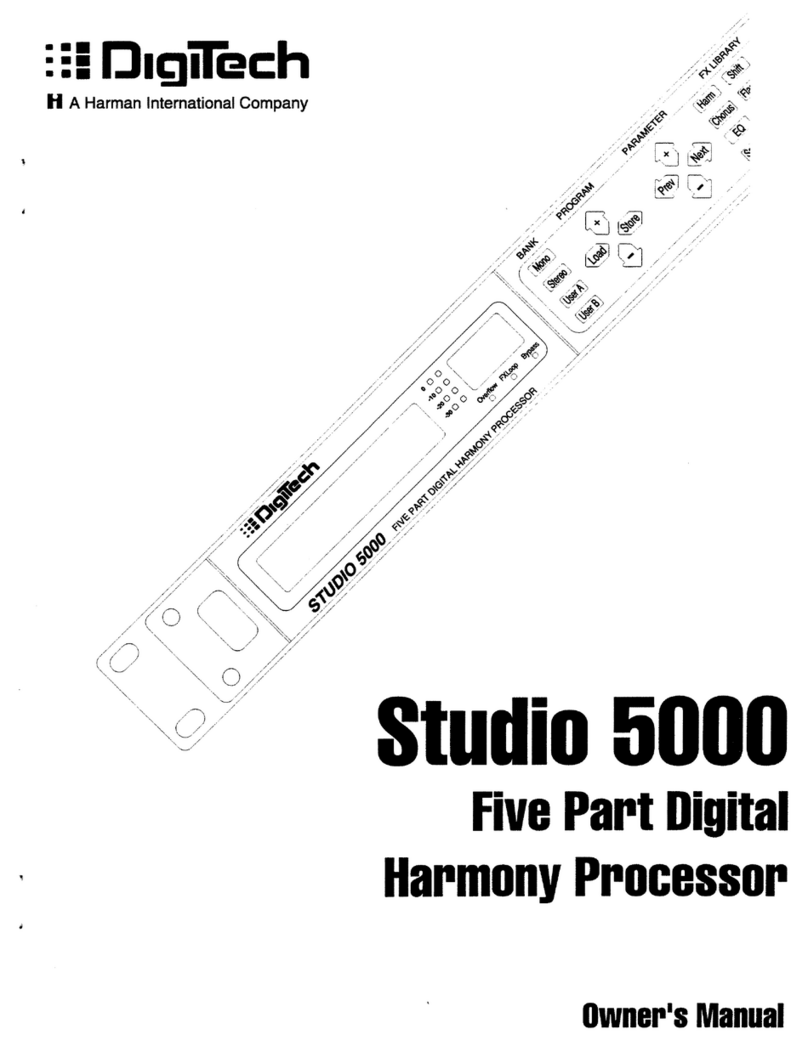 digi-tech STUDIO5000 User manual