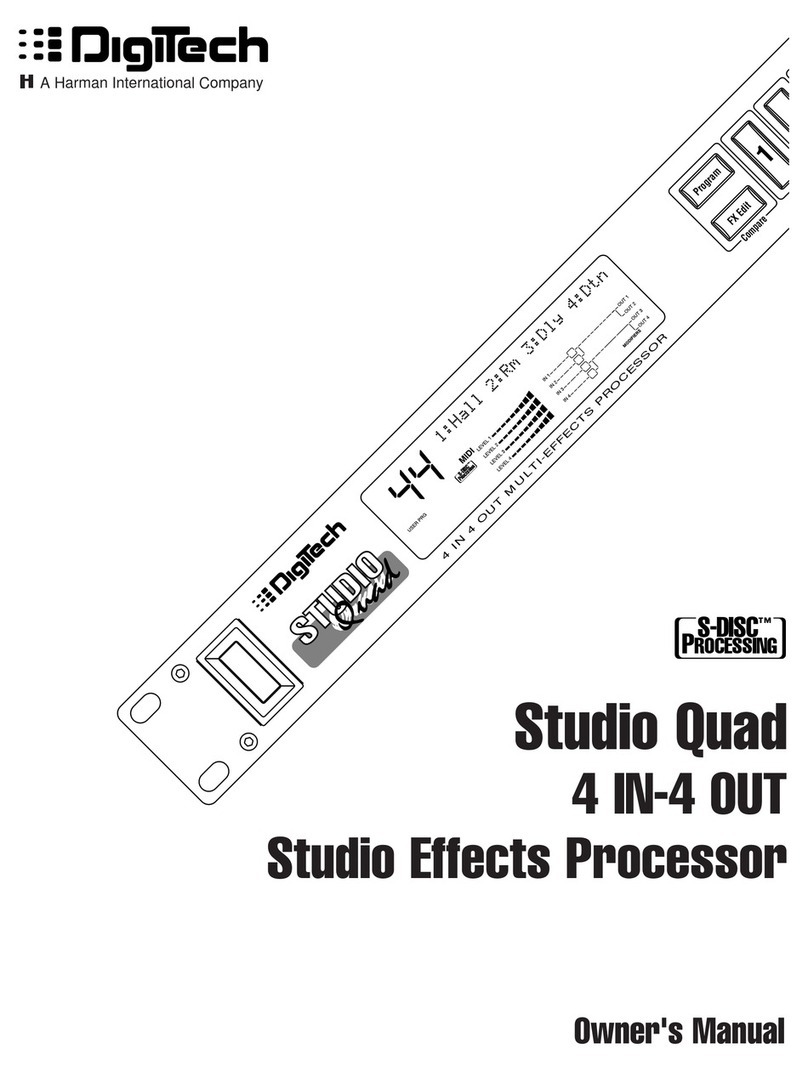 digi-tech STUDIOQUAD User manual