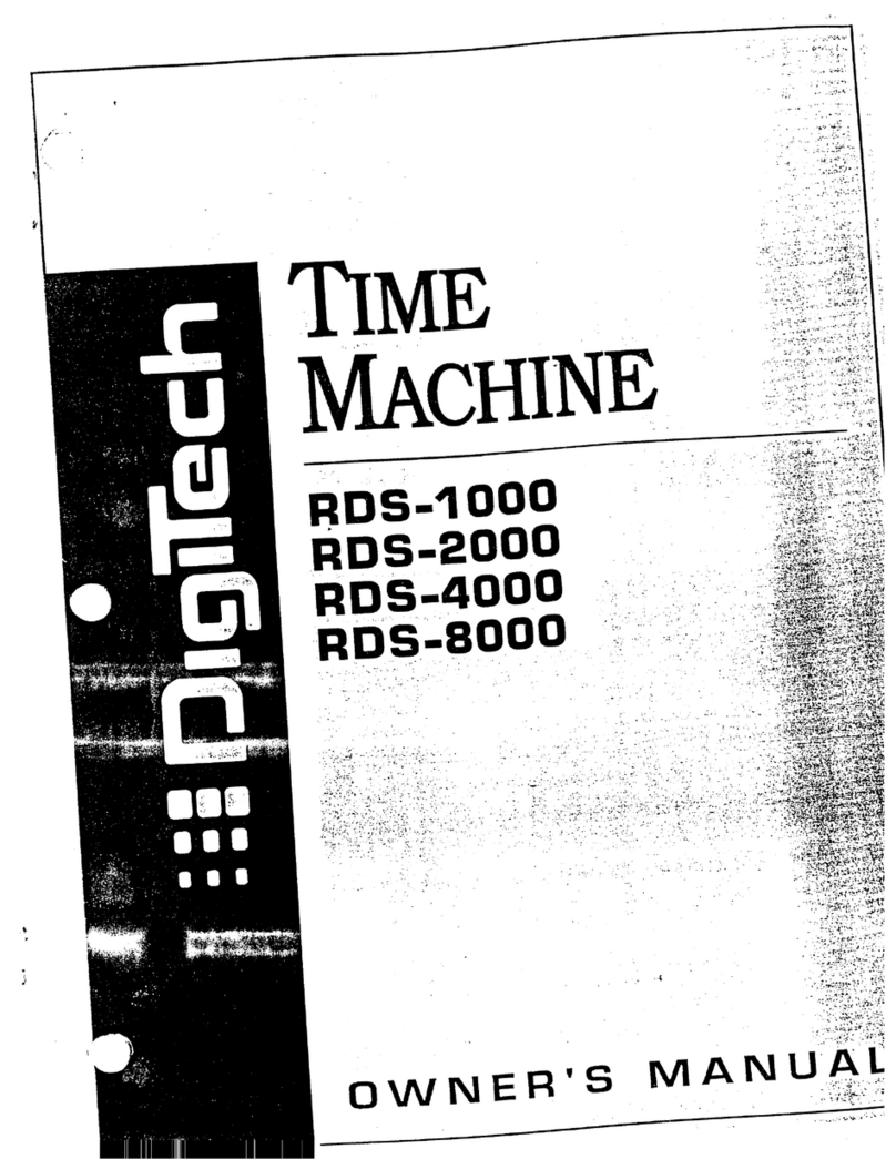 digi-tech TIME MACHINE User manual
