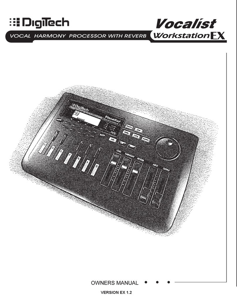digi-tech VOCALISTWEX manual