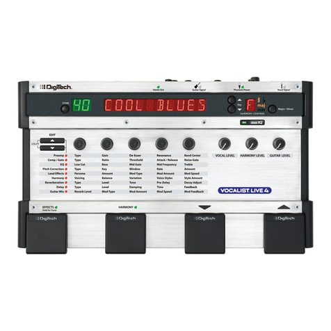 digi-tech VOCALIST LIVE 4 owner's manual