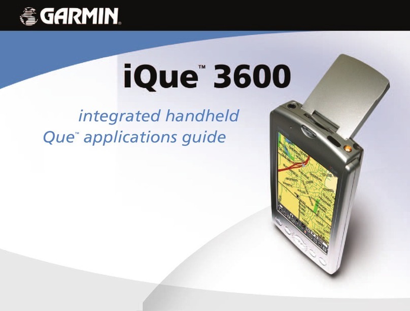 Garmin iQue 3600 - Palm OS 5.0 150 MHz User guide