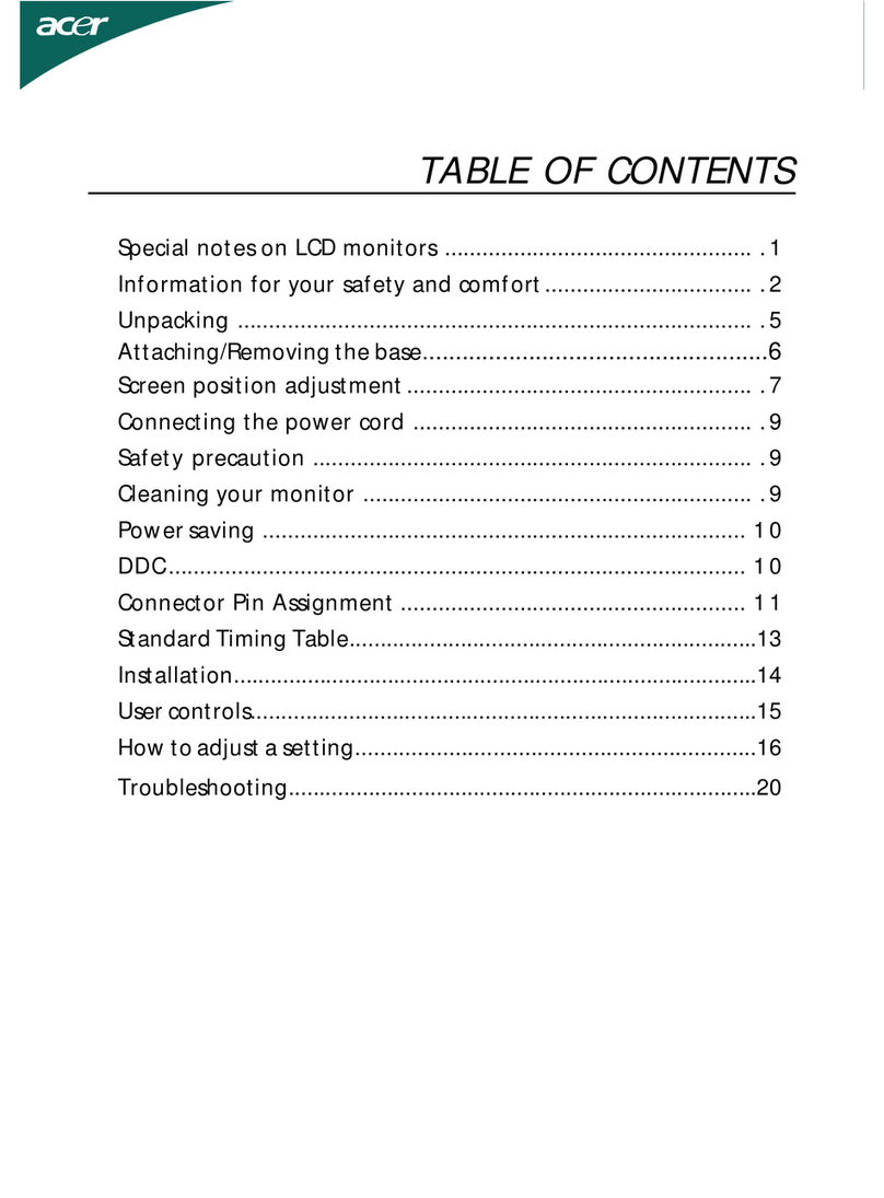 Acer B273HL User manual