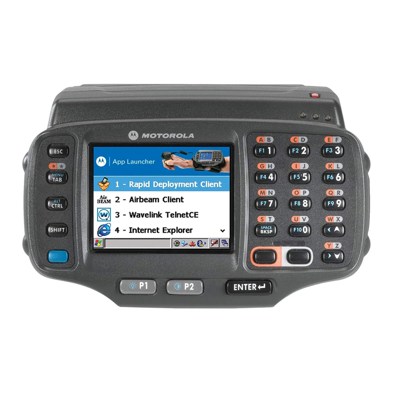 Motorola WT4000 - Wearable Terminal - Win CE 5.0 Professional 520... user guide Motorola WT4000 - Wearable Terminal - Win CE 5.0 Professional 520... user guide