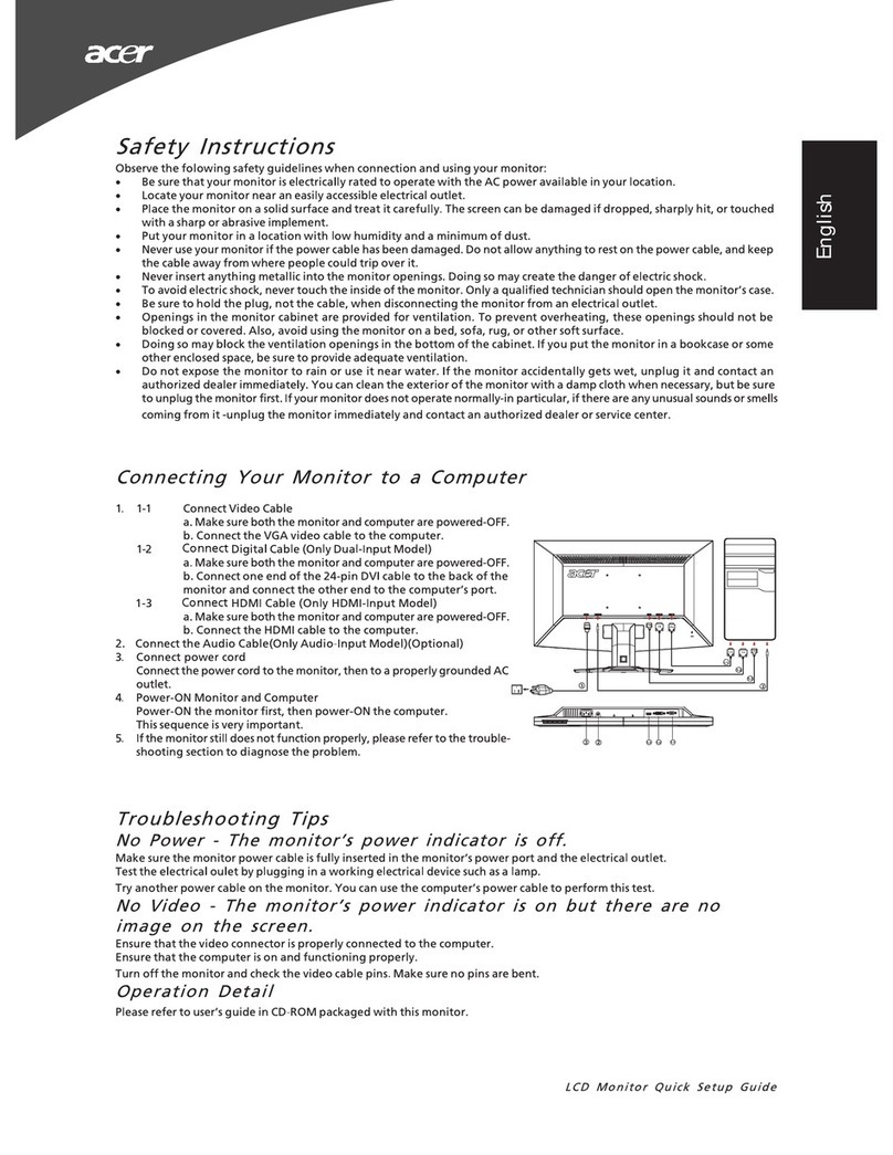 Acer G235HL User manual