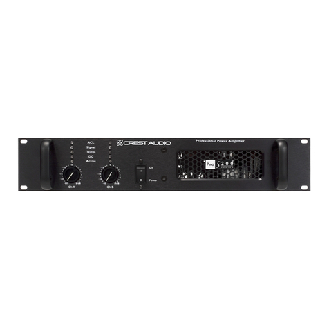 Crest Audio PRO 5200 - Installation guide