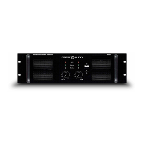 Crest Audio 8002 User manual