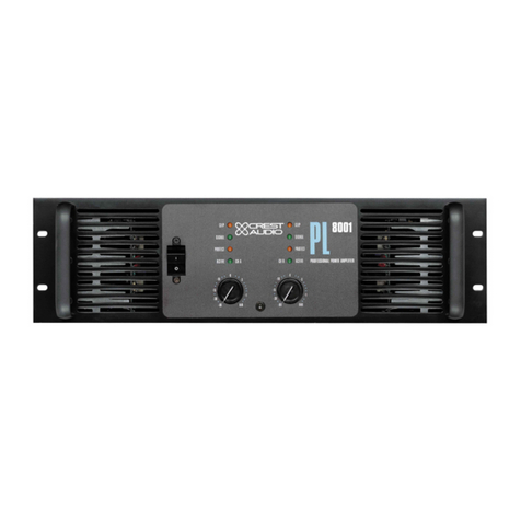 Crest Audio PL8001, PL9001 User manual