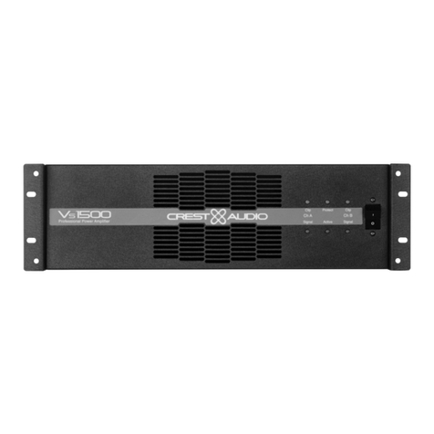 Crest Audio VS1500 User manual