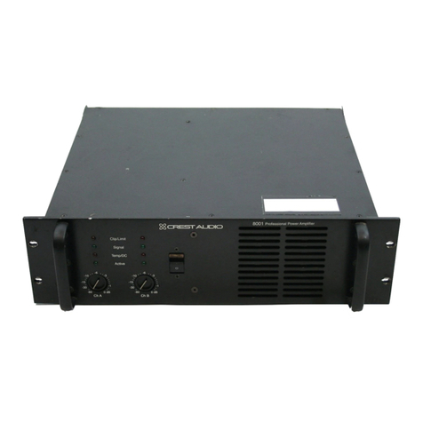 Crest Audio PRO SERIES 8001 User manual