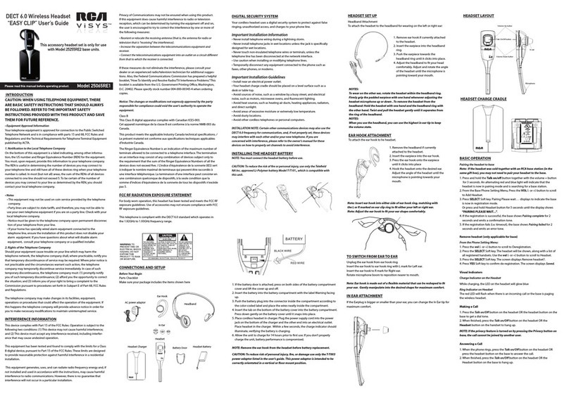 RCA WHP175 user guide
