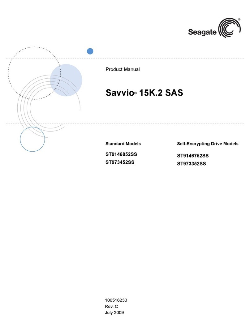Seagate 15K.2 - Savvio 146.8 GB Hard Drive product manual